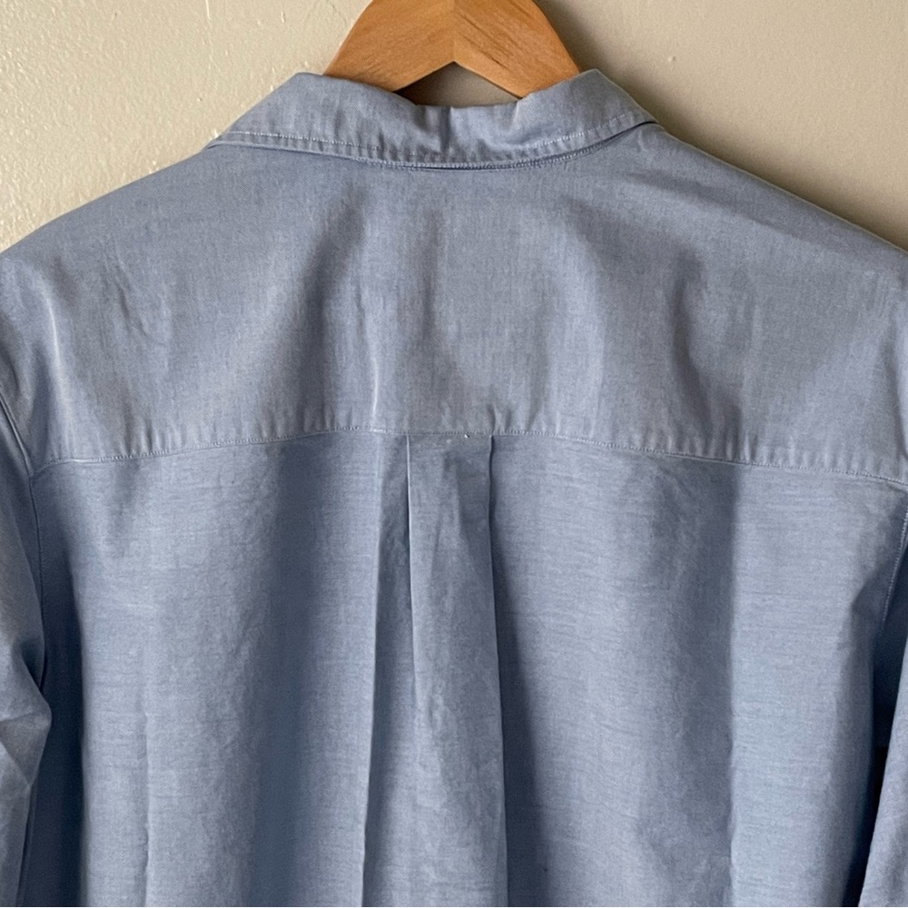 Frank & Eileen Joedy button down boyfriend shirt in blue - Picture 5 of 16